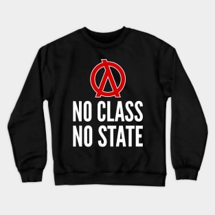 No Class No State Functional Programmer Red/White Design Crewneck Sweatshirt